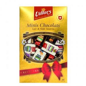 Набор мини шоколадок Villars Minis Chocolats Lait & Noir Assortis - 400 г (Швейцария)