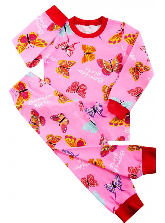 Пижама Бабочки для девочки 8 лет