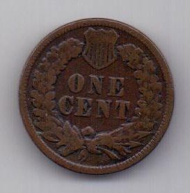 1 цент 1891 г. США