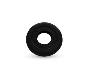 Диск обрезиненный черного цвета MB Barbell 1,25 кг 