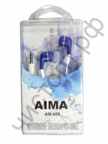 Наушники для МР3 AIMA 888K  jack 3,5 разьем вакуум BL-1