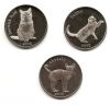 Кошки набор монет (3 монеты) 1 фунт  2016 Остров Строма