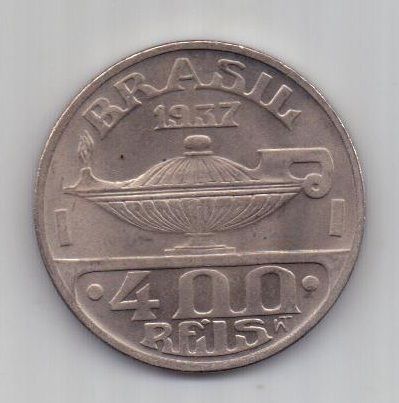 400 рейс 1937 г. UNC. Бразилия