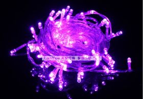 Светодиодная гирлянда уличная 10 метров Фиолетовая