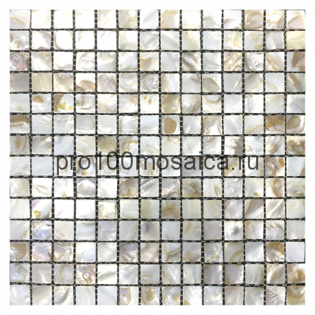 Sun Shell перламутр. 20x20. Мозаика серия SHELL, 300*300*2.5 мм (ORRO Mosaic)