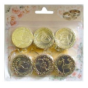 Монеты свадебные сувенирные