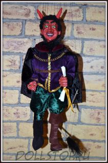Чешская кукла-марионетка Люцифер  - Lucifer (Чехия, Praha, Hand Made, авторы  Ивета и Павел Новотные)