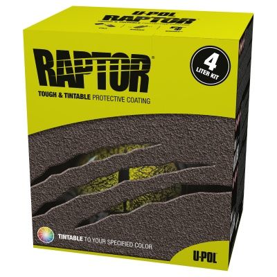 U-Pol RAPTOR 2K 3:1 (Черный) Защитное покрытие повышенной прочности, комплект 4+1 (с отвердителем)