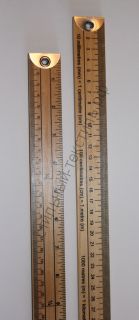 Метр деревянный с градацией в сантиметрах и дюймах Hemline