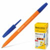 Ручка шар Brauberg офисн синяя оранж.корп 1,0мм арт.141668