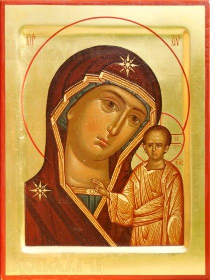 Венчальная пара 24. Казанская Божией Матери (рукописная икона)