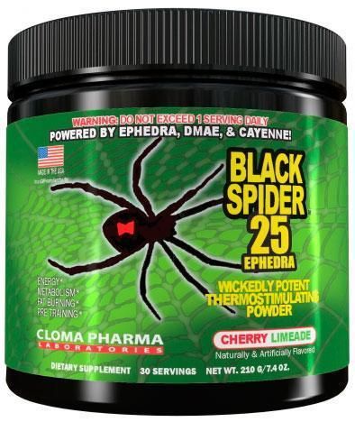 Предтренировочный комплекс Black Spider 25 30п. (Cloma Pharma)