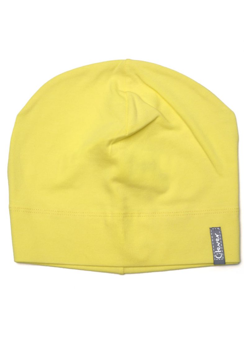 Желтая шапка из хлопка