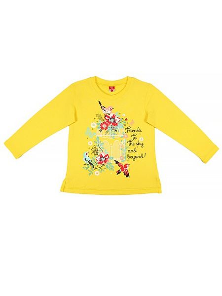Желтый джемпер для девочки 6 лет Радость общения