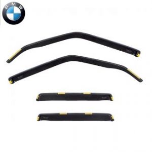 Дефлекторы окон BMW 3 (E30) вставные для боковых стекол дверей автомобиля Heko (Польша) - 4 шт. | Ветровики на машину БМВ 3 (E30) - арт 11111 Хеко