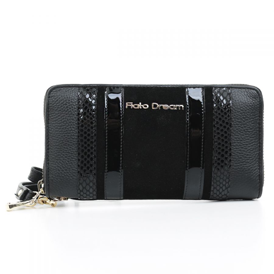 Чёрный кошелёк Fiato Dream п322