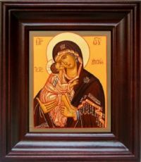 Донская икона Божьей Матери (21х24), простой киот