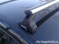 Багажник на крышу Renault Sandero, Атлант, аэродинамические дуги, опора Е