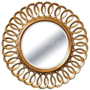 Круглое зеркало в раме Kimberly Gold