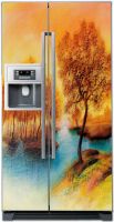Виниловая наклейка на холодильник - Пейзаж 2