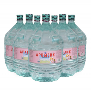 Вода Архызик 7 бутылей по 19 литров, пэт.