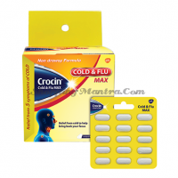 Противопростудный препарат в таблетках Cold&Flu Max Crocin