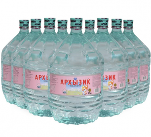 Вода Архызик 9 бутылей по 19 литров, пэт.