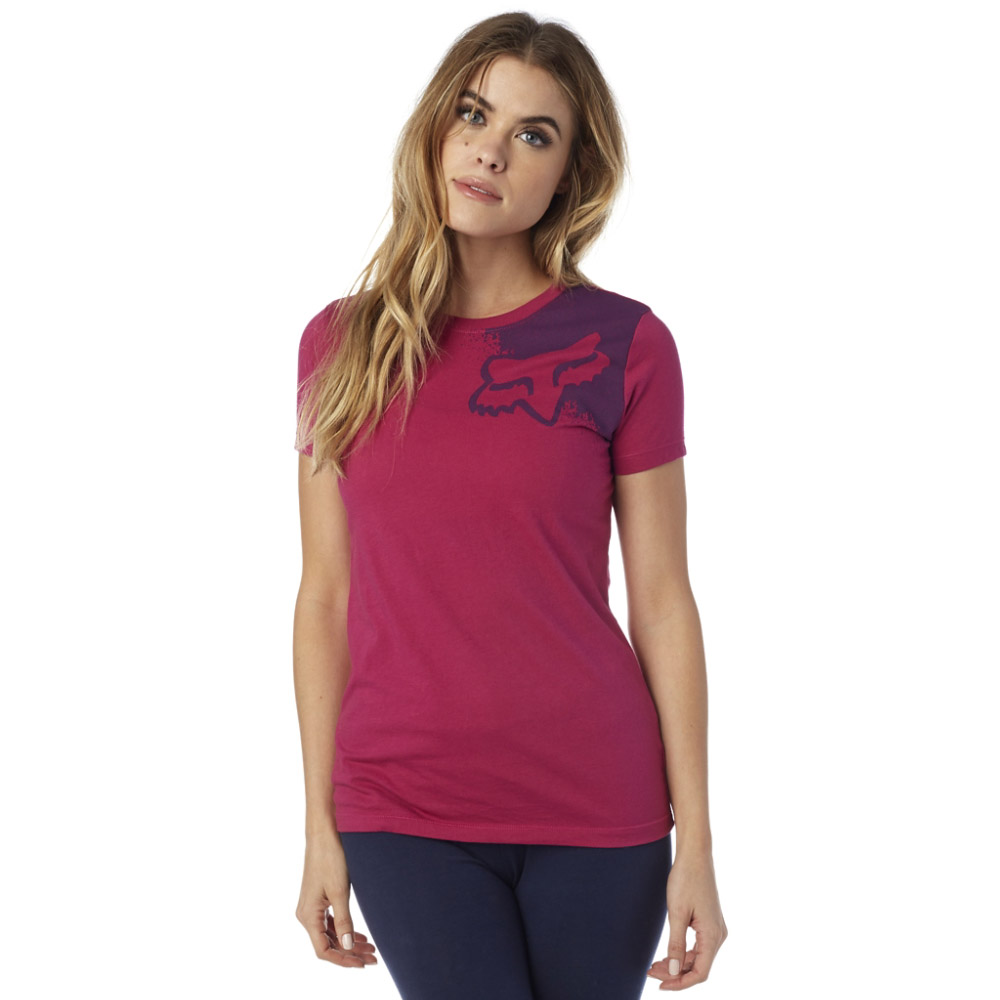 Fox Palpitate Crew SS Tee Burgundy футболка женская, красная
