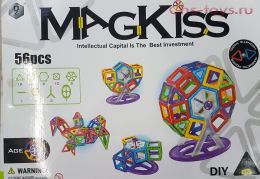 Магнитный конструктор Magkiss 56 деталей