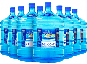Доставка воды Аква чистая 8 бутылей по 19л.
