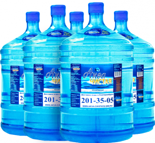 Доставка воды Аква чистая 5 бутылей по 19л.