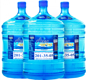 Доставка воды Аква чистая 3 бутыли по 19л.