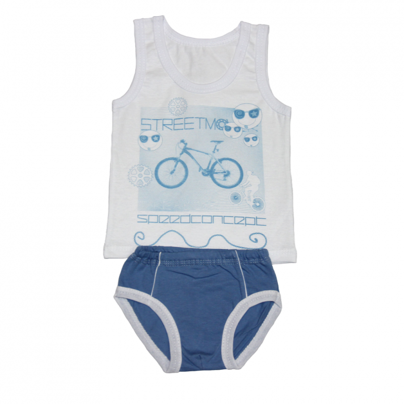 Комплект белья для мальчика 2 лет Велогонка