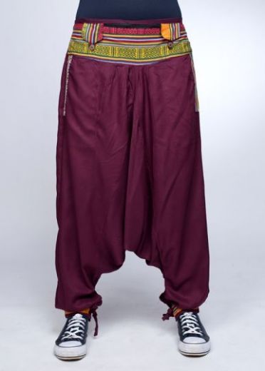 Непальские штаны афгани с вышитым поясом, женские и мужские, Москва