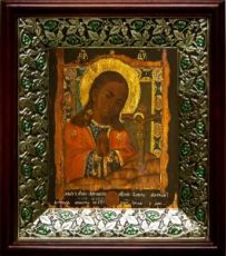 Ахтырская икона Божьей Матери (21х24), киот со стразами