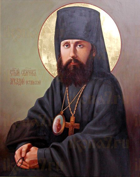 Икона Аркадий Бежецкий (рукописная)