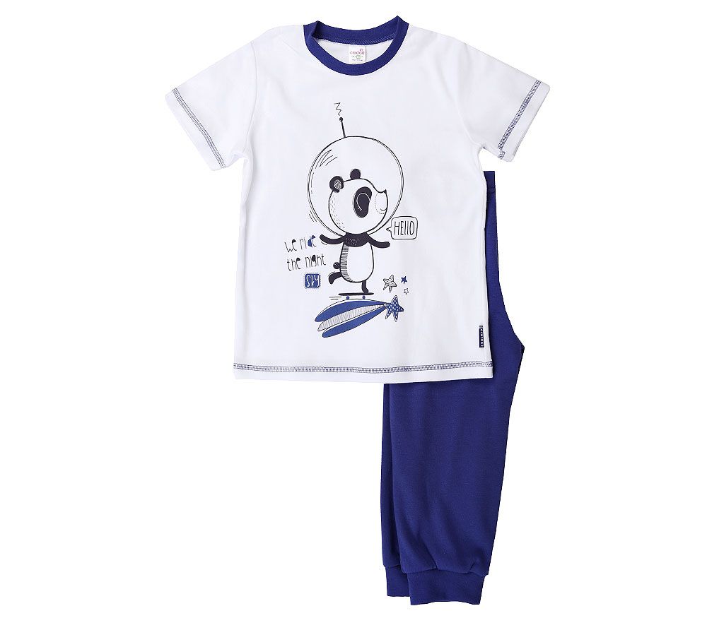 Трикотажная пижама для мальчика Верхом на комете