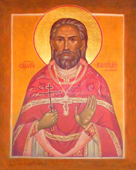Икона Василий Архангельский (рукописная)