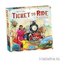 Билет на поезд Ticket to Ride Индия и Швейцария (дополнение)
