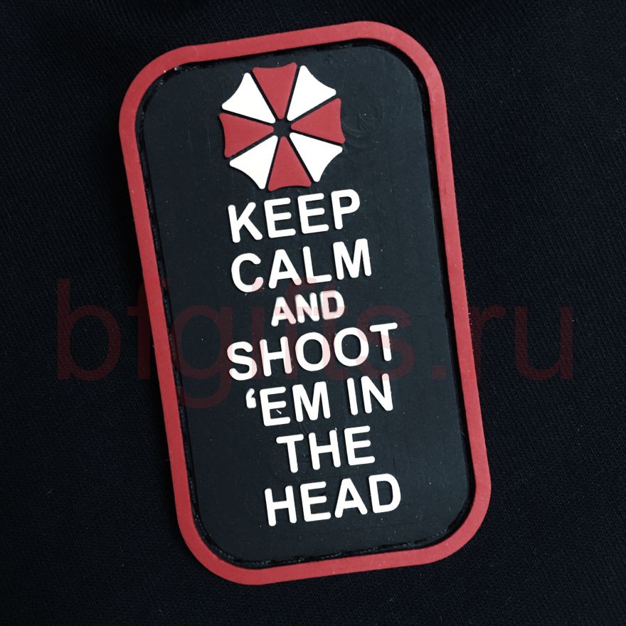 Патч Keep calm and shoot 'em in the head ПВХ