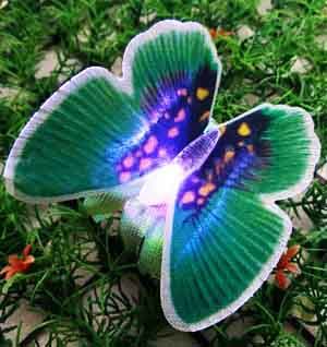 Бабочка декоративная светящаяся