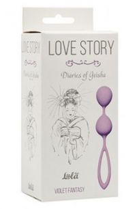 Вагинальные шарики Lola Toys Love Story Diaries Of Geisha сиреневые