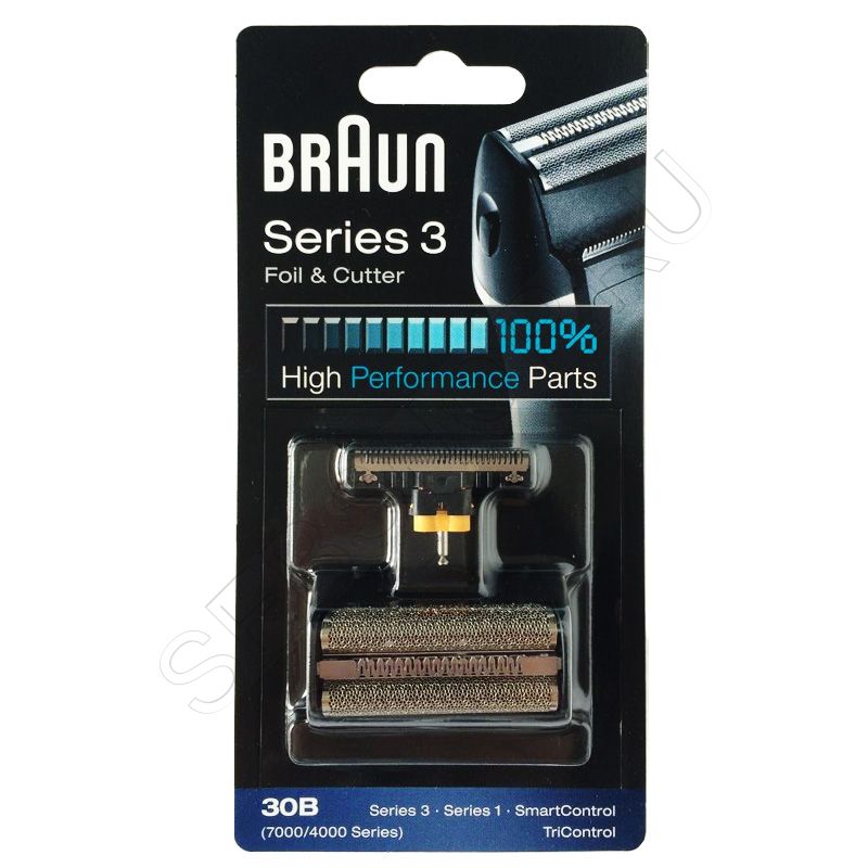 Сетка и режущий блок 30B для электробритв Braun Series 3, артикул 81387936