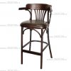 Барное деревянное венское кресло Рома с мягким сиденьем