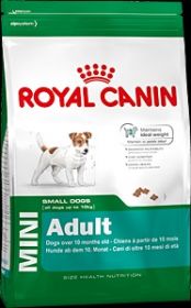 Royal Canin Mini Adult для собак ( с 8 мес. до 8 лет) маленьких (до 10 кг) размеров 4 кг.