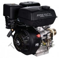 Двигатель Zongshen (Зонгшен) ZS 177 FEP-4 с понижающим редуктром 1/2 и автоматическим сцеплением, мощностью 9 л.с., диаметр вала 22,0 мм. Комплектуется ручным пуском и электростартером, две катушки освещения мощностью (12V, DC 60W + 10W)