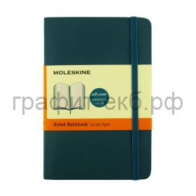 Книжка зап.Moleskine Pocket Classik Soft линейка бирюзовый QP611B6