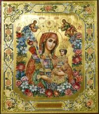 Неувядаемый Цвет икона Божией Матери (рукописная)
