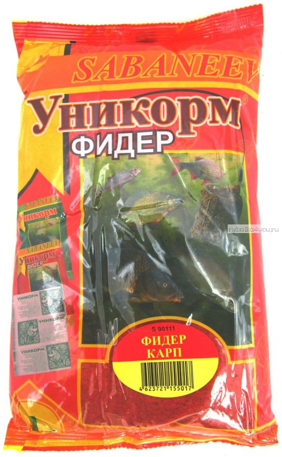 Прикормка рыболовная  Sabaneev "Уникорм" Карп, 1 кг