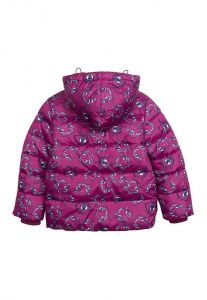 Куртка для девочки зима с рисунком монстриков